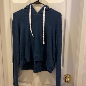 Small Long Sleeve Blue Shirt with Hood